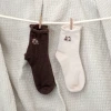 卡皮巴拉毛襪&times;中筒襪&times;二雙套件襪子組&times;暖咖-第2張