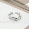 925銀飾&times;雙軌平結&times;開口戒指-第4張
