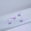 小愛心×陶瓷×養耳棒×二套件耳環組×紫色-第1張
