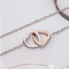 316鋼飾×心心相印×鎖骨項鍊×玫瑰金-第4張