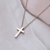 316鋼飾&times;十字架&times;項鍊&times;玫瑰金-第1張
