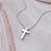 316鋼飾×十字架×項鍊×銀色-第4張