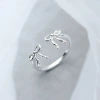 925銀飾&times;芭蕾風蝴蝶結&times;開口戒指-第1張