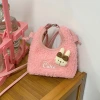 Cutie小兔羊羔捲毛&times;斜背包&times;粉紅-第2張