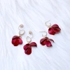 紅色花瓣裙&times;吊墜耳環-第4張