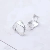 925銀針&times;拉絲扭曲&times;耳扣-第2張