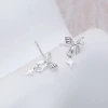 925銀針&times;蝴蝶結閃光芒&times;耳環-第2張