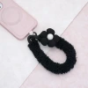 毛毛蟲小花朵&times;手機腕帶掛繩&times;黑色-第2張
