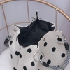 黑色波點&times;針織手提袋-第4張