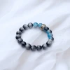 黑藍虎眼石&times;固定式串珠手鍊-第2張