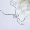八字蝴蝶結流蘇×鎖骨項鍊-第1張