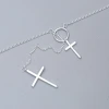 925銀飾&times;圓環雙十字&times;鎖骨項鍊-第4張