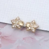金色星星閃鑽&times;蚊香盤U型耳夾-第2張