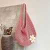 慵懶小花針織&times;肩背包&times;粉紅-第2張