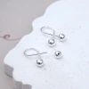 925耳針&times;交叉線&times;轉珠耳環-第2張