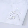 925銀針&times;蝴蝶結線條&times;耳鉤-第2張