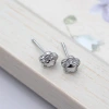 925銀針×五芒星梅花×耳環-第2張