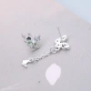 925銀針×蝴蝶彩晶×不對稱耳環-第4張
