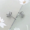 925銀針×立體五花瓣×耳環-第3張