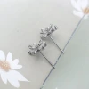 925銀針×立體五花瓣×耳環-第4張
