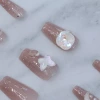 裸粉星月蝴蝶亮面×穿戴式手指甲片×二十四入-第4張