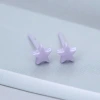 小星星&times;陶瓷&times;養耳棒&times;二套件耳環組&times;紫色-第3張