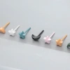小星星&times;陶瓷&times;養耳棒&times;二套件耳環組&times;紫色-第4張