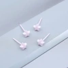 小星星&times;陶瓷&times;養耳棒&times;二套件耳環組&times;粉紅-第1張