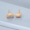 小月亮&times;陶瓷&times;養耳棒&times;二套件耳環組&times;黃色-第3張