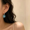 青藍小花×吊墜耳扣-第5張