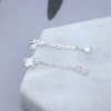 925銀針&times;星貝流蘇&times;不對稱耳針-第2張