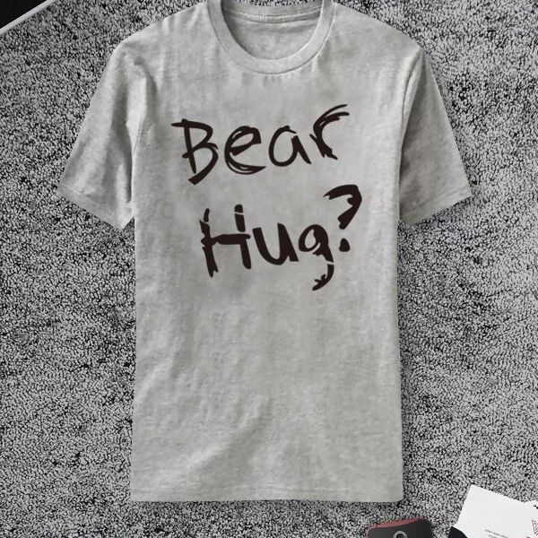 偽裝黑熊×熊抱×翻面T恤-第1張