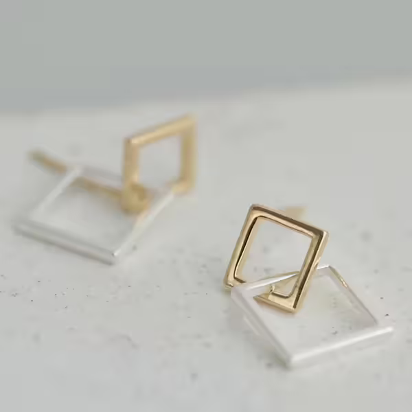 925銀針×方框相扣×耳針-第6張
