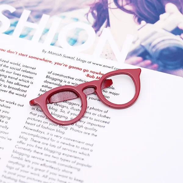 紅框眼鏡×多功能髮夾/領夾/書夾-第1張