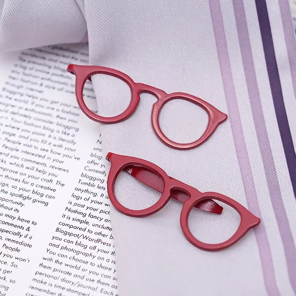紅框眼鏡×多功能髮夾/領夾/書夾-第5張