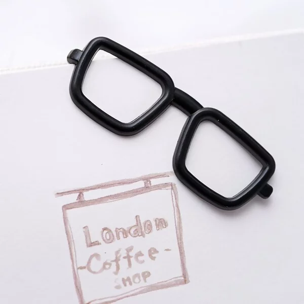 黑框眼鏡×多功能髮夾/領夾/書夾-第3張