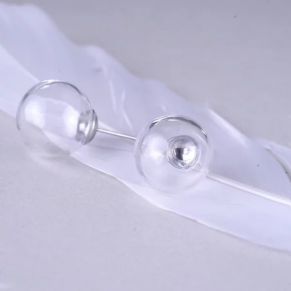 琉璃透明氣泡球×耳環-第4張