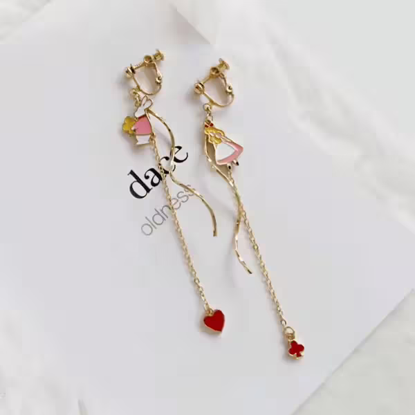 愛麗絲夢遊仙境×不對稱螺旋耳夾-第1張