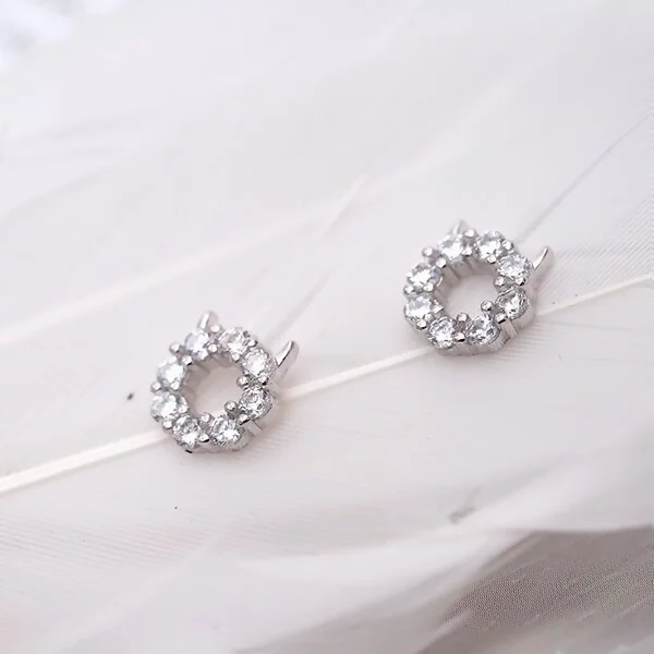 925銀針×晶鑽小惡魔×耳針-第4張