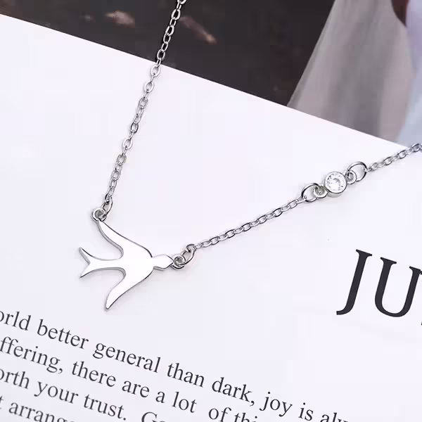 925銀飾×捎來喜訊的燕子×項鍊-第1張