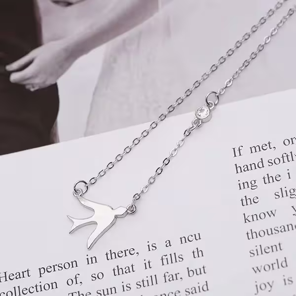 925銀飾×捎來喜訊的燕子×項鍊-第2張