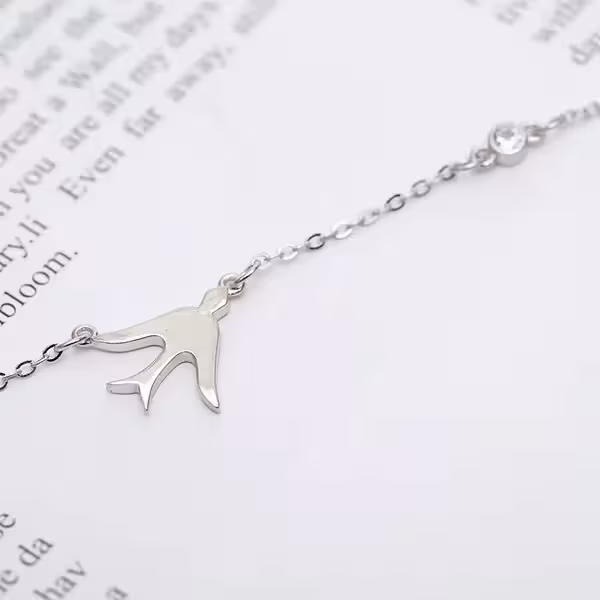 925銀飾×捎來喜訊的燕子×項鍊-第4張