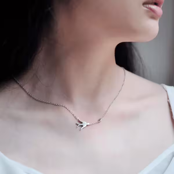 925銀飾×捎來喜訊的燕子×項鍊-第6張