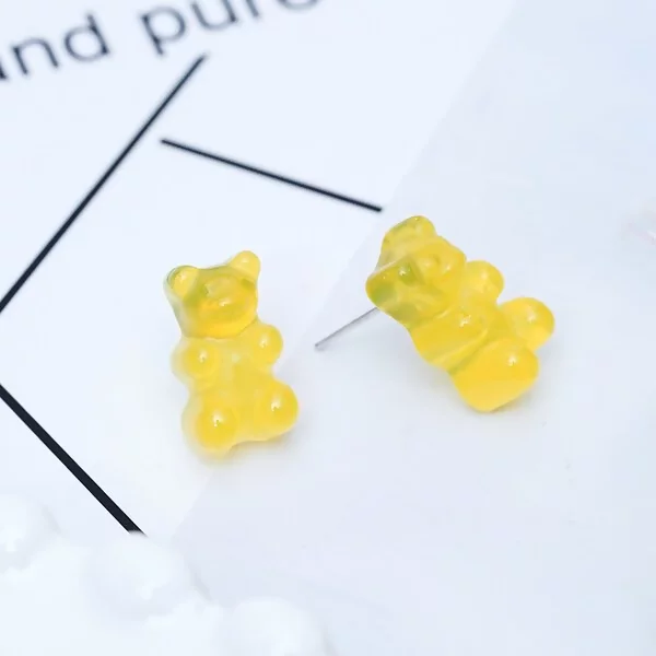 小熊軟糖×吊墜耳環×香蕉黃-第1張