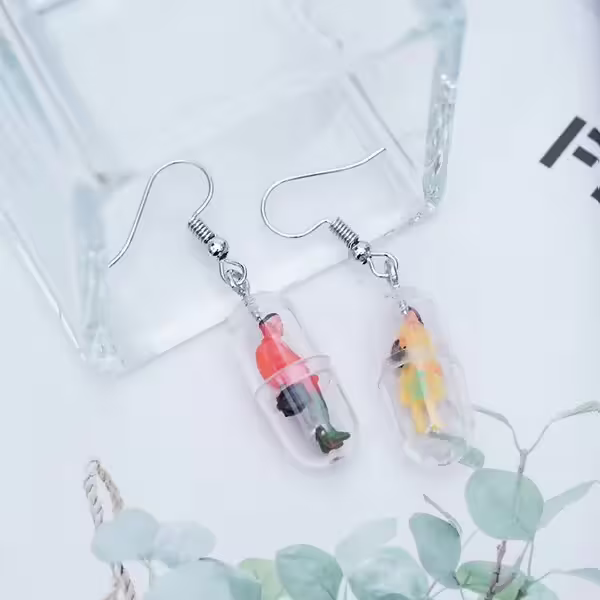 小人物膠囊×吊墜耳勾×隨機款-第3張