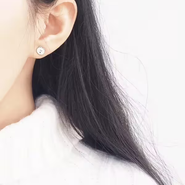 925銀針×熊熊遇見你×耳針-第5張