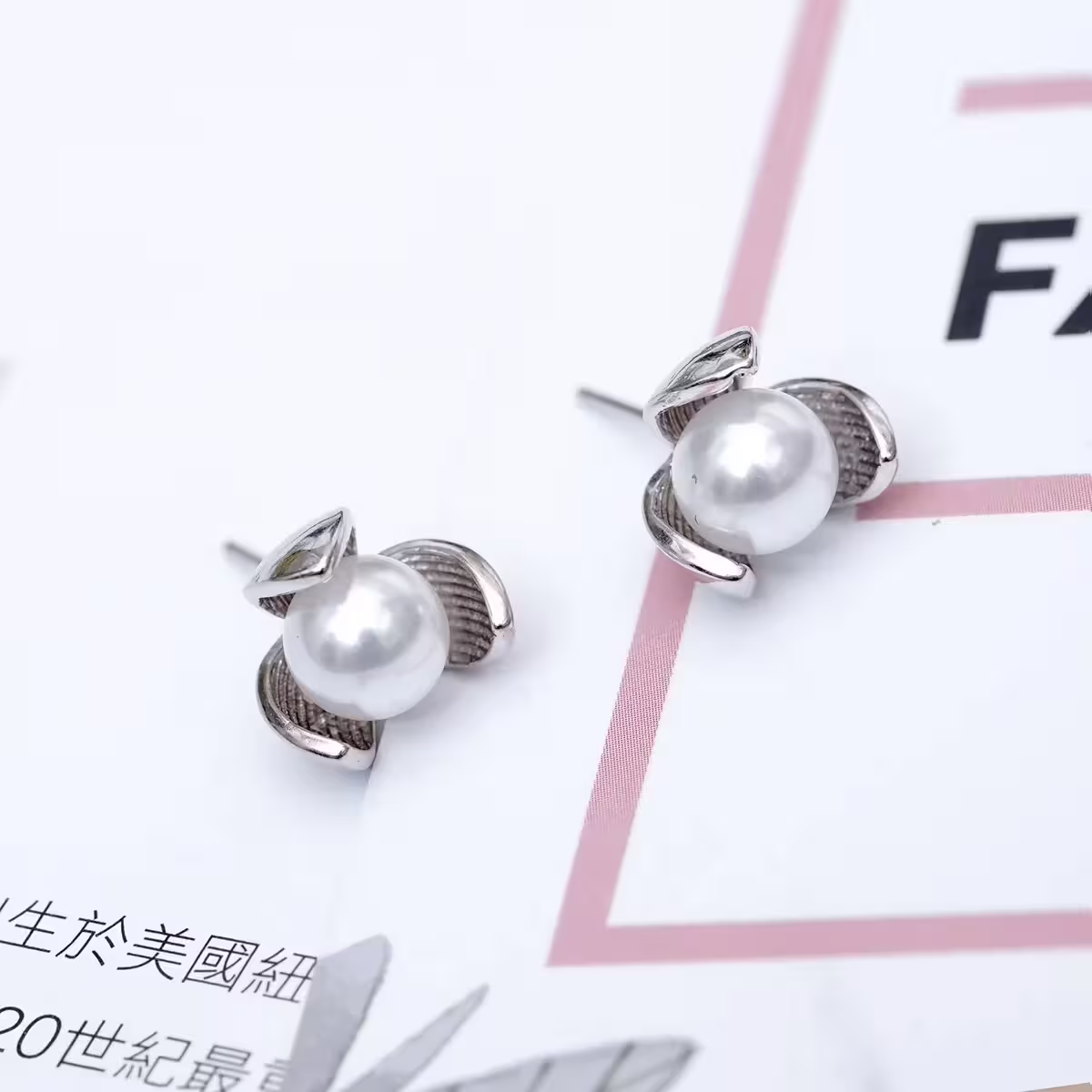 925銀針×花苞綻放珍珠×耳針-第4張