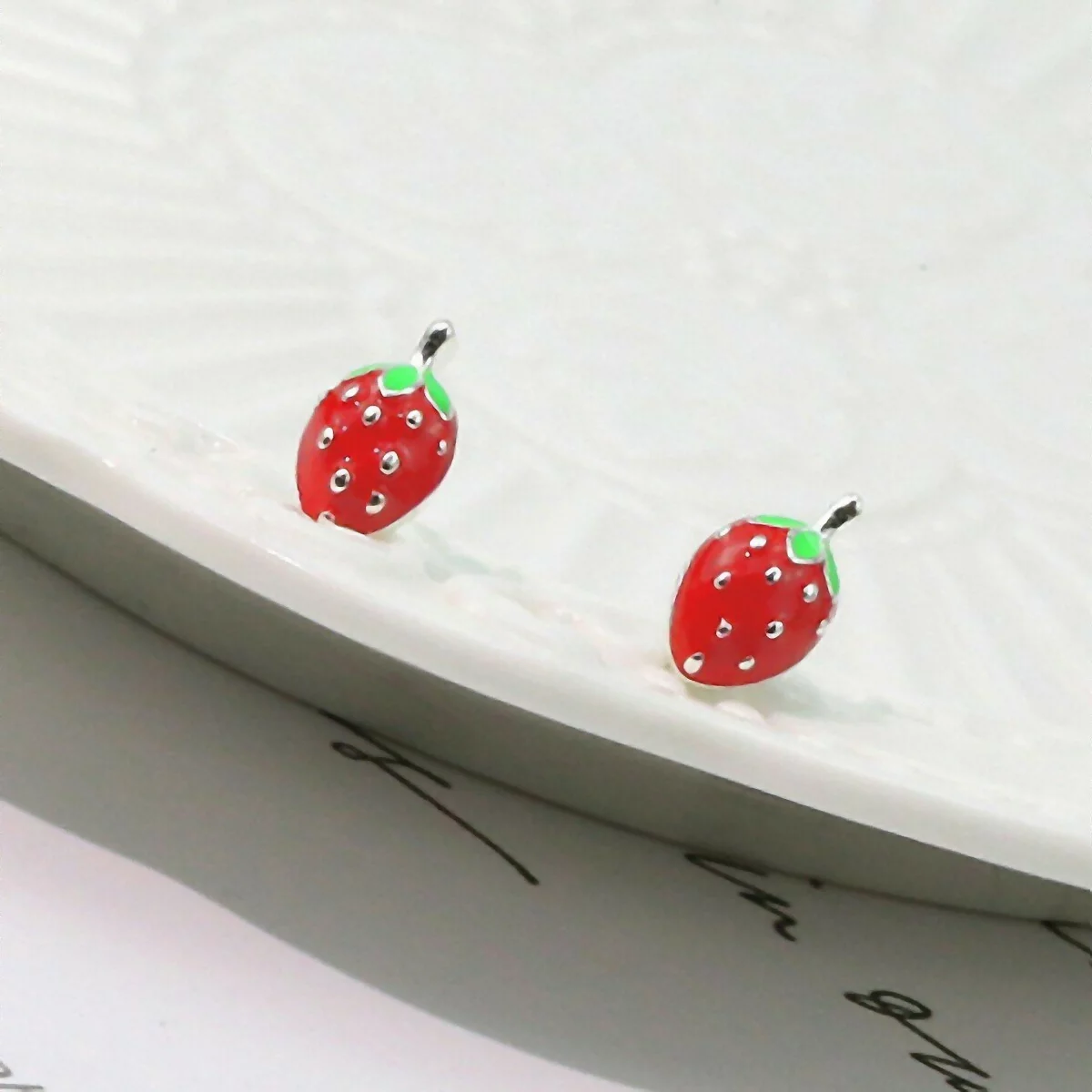 925銀針×草莓甜不甜×耳針-第1張