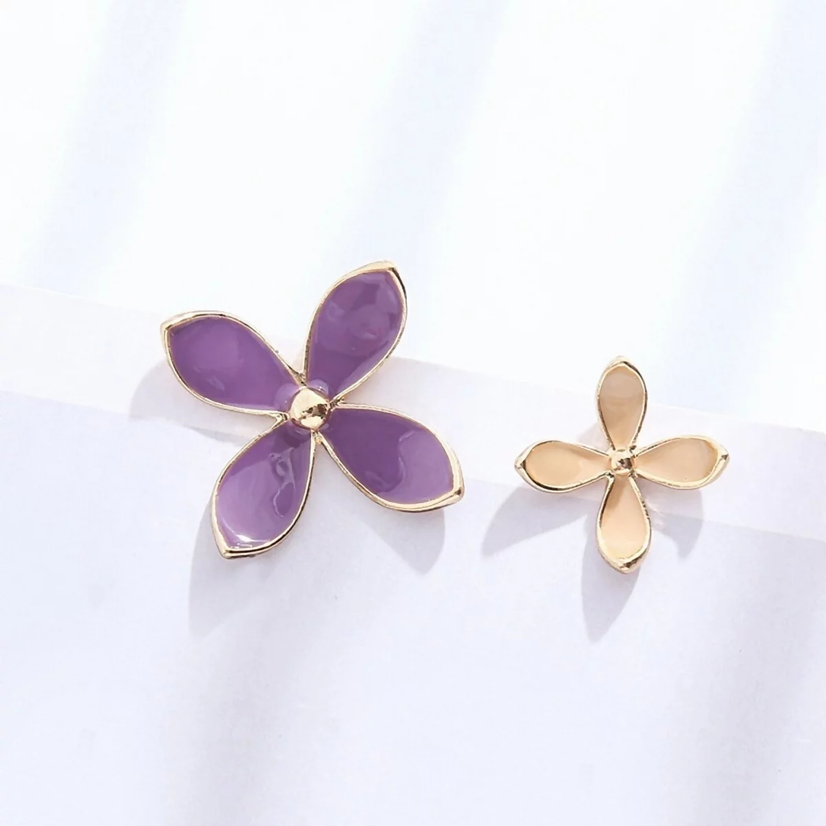 紫丁花×不對稱三角耳夾-第4張