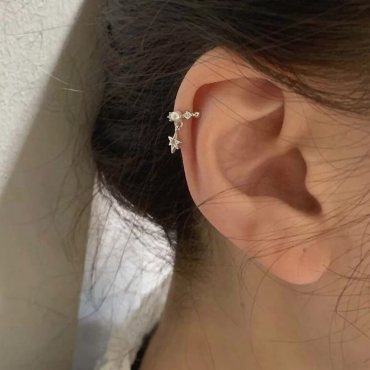 珍珠光芒×U型耳骨耳夾-第2張